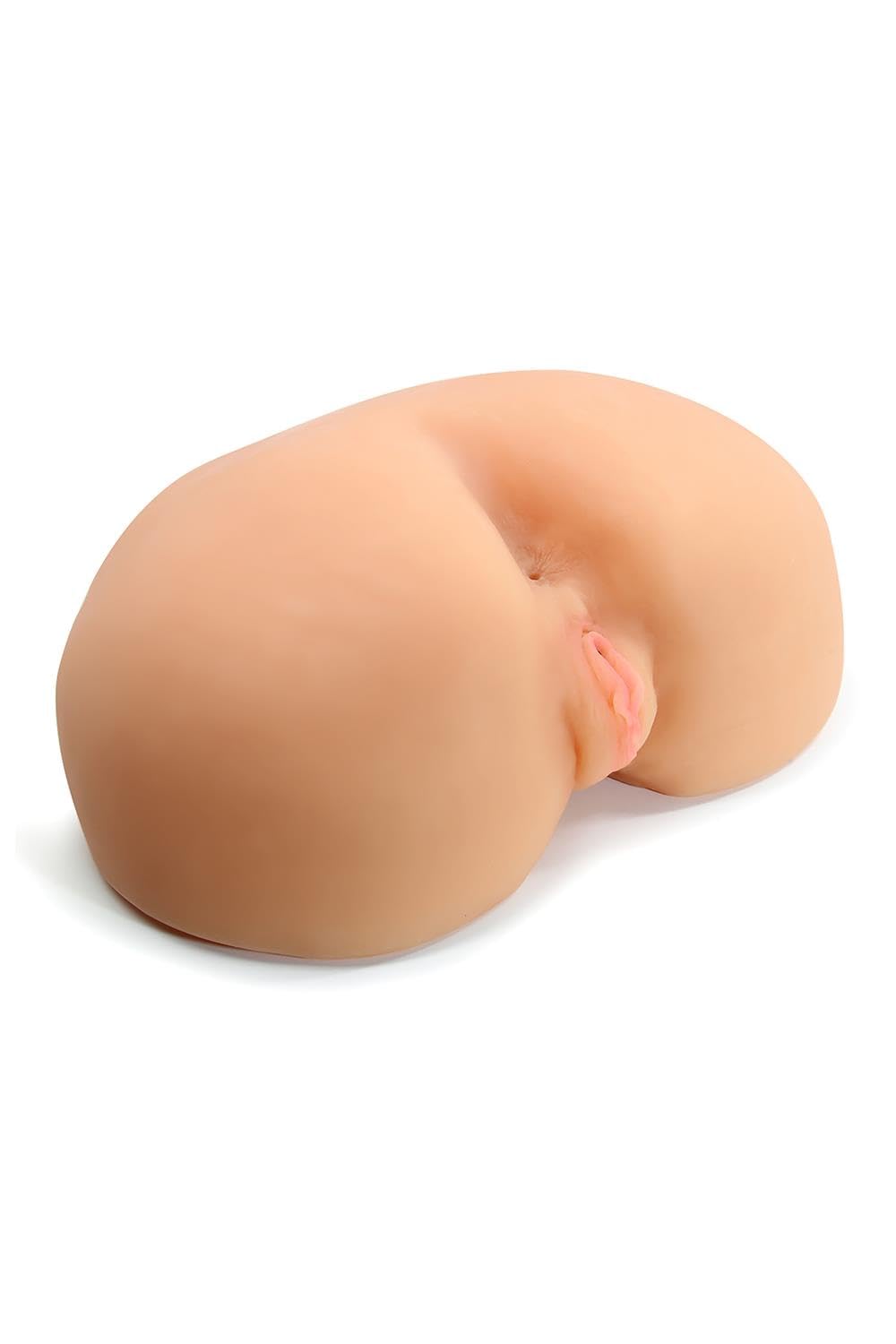 Blush X5 Roxanna - Large Life Size Pussy And Anal Masturbator - 15.6 Pounds - Remote Control Vibrator For Intense Orgasms - Ribbed For More Pleasure - Ultra Soft And Realistic Sex Toy For Men - Beige