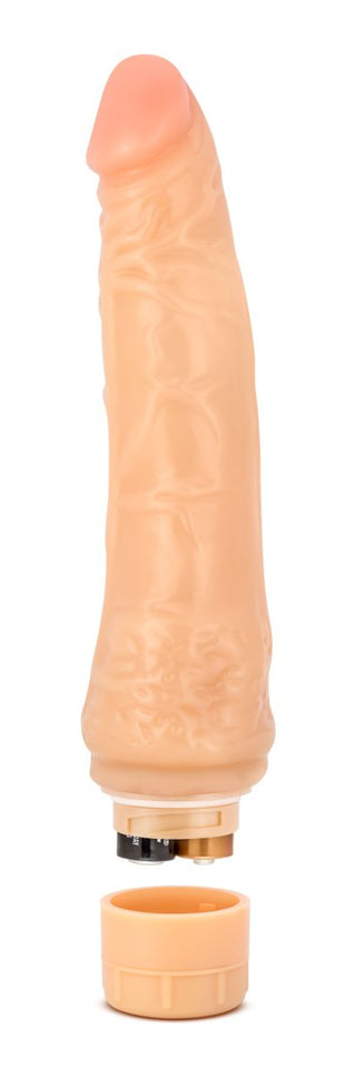 Eden 8.5 Inch Long Ridged Realistic Vibrating Dildo - Flexible Twist Base Multispeed Vibrator for G-Spot, Clitoral, Vaginal & An
