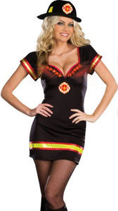 Dreamgirl Light My Fire Costume, Black, Small