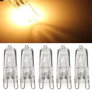 Shuohui G9 230 V 20 W Halogen Bulb Halogen Light Bulb Halopin Clear Replacement For Beam Angle Warm White 2700 K Pack Of 10