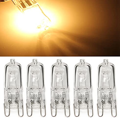 Shuohui G9 230 V 20 W Halogen Bulb Halogen Light Bulb Halopin Clear Replacement For Beam Angle Warm White 2700 K Pack Of 10