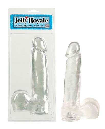 Clear Dildo W/ Suction Cup 8 Inch