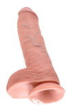 King Cock - 10In Cock W/ Balls Flesh