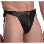 Strict Leather Spiked Leather Thong Panties Small/Medium