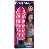 Pearl Shine Ribbed Wp Vibrator  Pink