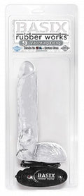 Pipedream Products, Inc Basix 9-Inch Vibrating Dong, Clear, Clear