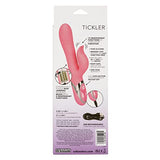 Calexotics Enchanted Tickler Massager - Waterproof Vibrator Toys For Couples - Adult Sex Clitoral G Spot Rabbit Massager - Pink,