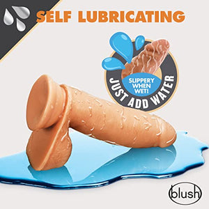 Dr Skin Glide 7In Self Lubricating Dildo Mocha