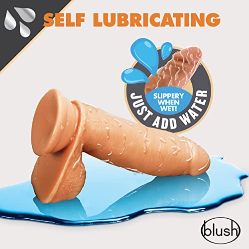 Dr Skin Glide 7In Self Lubricating Dildo Mocha