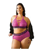 Vibes Bralette&Booty Short S/M Hot Pink