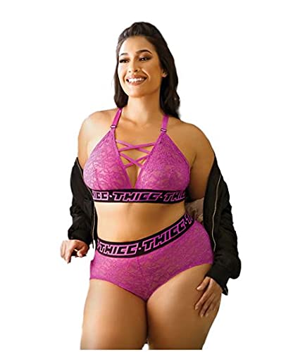Vibes Bralette&Booty Short S/M Hot Pink