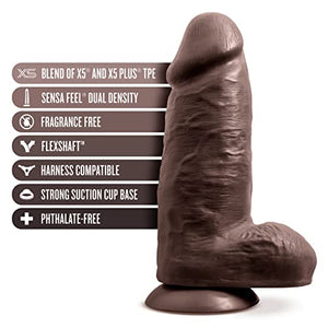 Au Naturel Chub Dildo 10In Chocolate