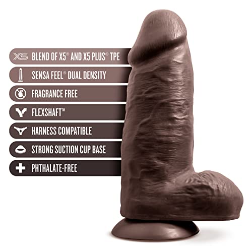 Au Naturel Chub Dildo 10In Chocolate