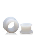 MASTER SERIES Training 2 Piece Gape-Grommets Hollow Premium Silicone Anal Dilator Set
