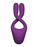 Doc Johnson Tryst V2 - Multi-Erogenous Zone Bendable Silicone Vibrator & C-Ring With Remote - 3 Powerful, Quiet 10-Function Moto