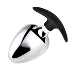 Romi Large Massive Metal Anal Plug Personal Massager For Unisex Provide A Full Feeling Designed For Experienced Or Intermediate Players (Small)