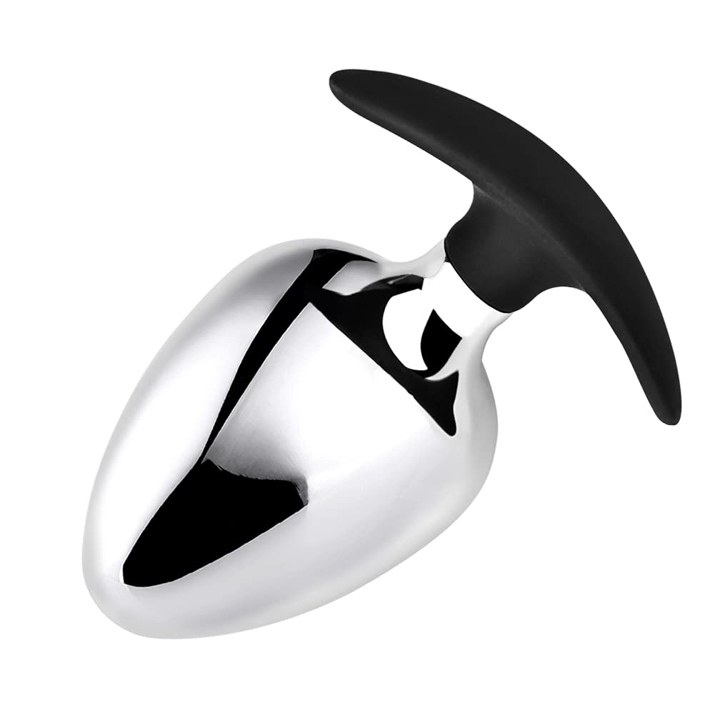 Romi Large Massive Metal Anal Plug Personal Massager For Unisex Provide A Full Feeling Designed For Experienced Or Intermediate Players (Small)