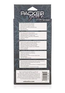 Calexotics Packer Gear Ftm Stroker - Male Silicone Masturbation Sleeve - 2 Inch Adult Male Masturbator Sex Toy - Black