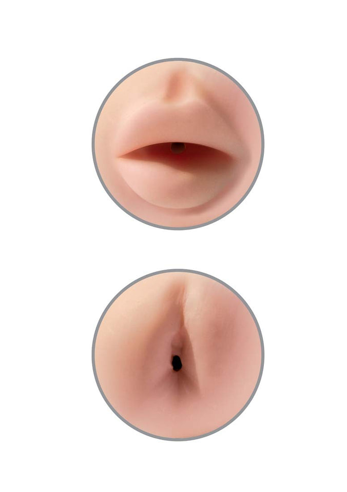 Pipedream Extreme Toyz Tight Grip Mouth And Ass Masturbator, Red, 1 Pound