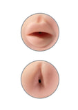 Pipedream Extreme Toyz Tight Grip Mouth And Ass Masturbator, Red, 1 Pound