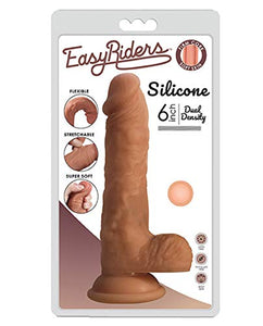 Easy Riders Dual Density Silicone Dildo - 6 Inch