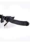 (D) Fetish Fantasy 11 Vibrati Hollow Strap On Black ''