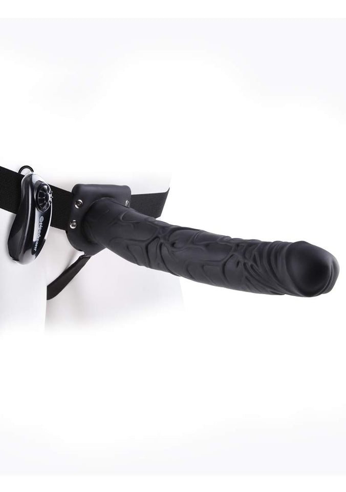 (D) Fetish Fantasy 11 Hollow Strap On Black ''