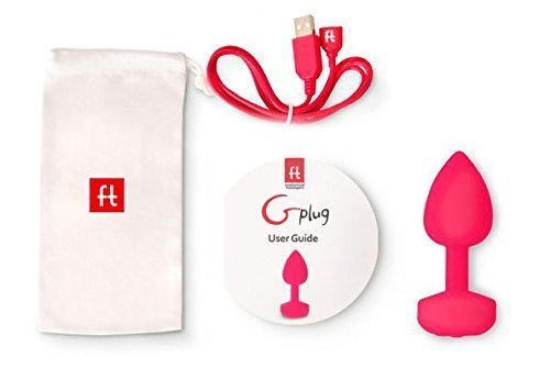 Gvibe Gplug Small Vibrating Butt Plug, Neon Rose