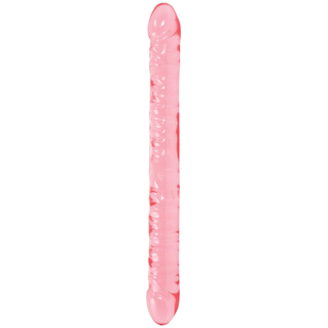Doc Johnson Crystal Jellies - Double Dong -18 Inch - Double Sided Dildo - Pink