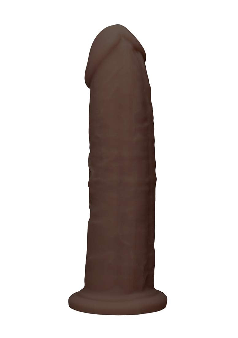 Realrock By Shots America - Silicone Dildo Without Balls - 9 Inches - Brown