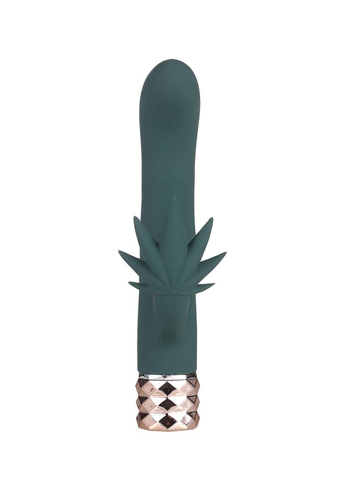 Kusha Crystal Gems Usb Rechargeable 10-Function G-Spot Rabbit-Style Vibrator - Gray