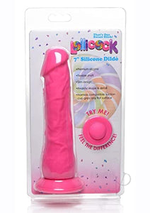 Lollicock Sili Dildo W/O Balls 7In Cherr