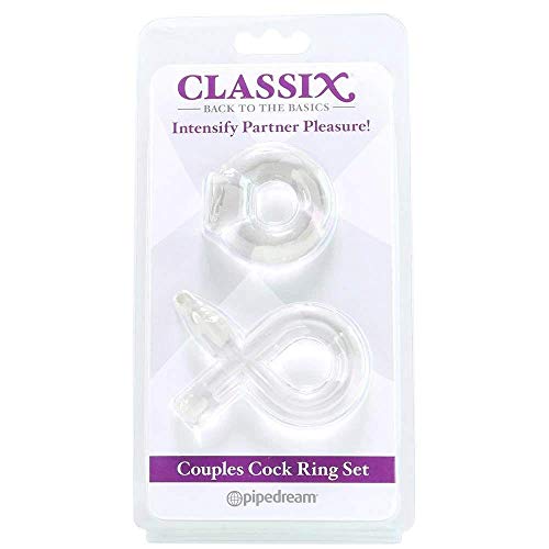 Classix Couples Cock Ring Set Clear