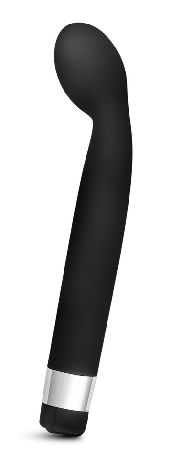 Blush Novelties Rose Scarlet G - Sile Multi Speed Vibrator Wand - Curved Bulbous Tip for Intense G Spot Stimulation - Satin Smoo