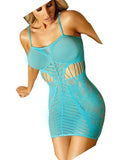 Vixen Euphoria Stripe Net Dress Blue L/X