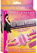 Femme Fatale Collection Clit Teaser Pleaser Vibrating Strap On Bubblegum
