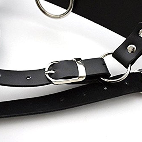 Vibrator Leather Constrained Forced Strap - Electric Leather Waistband Harness Fixed Tie Belt Harness Vibrator Holder(Wand Or Vibrator Not Included)