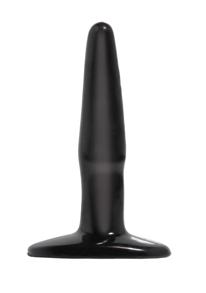 Basix Rubber Works 4-Inch Mini Butt Plug Black