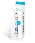 6.5 Full Tip Textured Glass Dildo