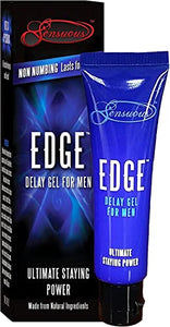 Edge Delay Gel. Ultimate Staying Power: Natural, Prolonging And Desensitizing Delay For Men, Non-Numbing Long Lasting! Pocket Si