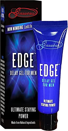 Edge Delay Gel. Ultimate Staying Power: Natural, Prolonging And Desensitizing Delay For Men, Non-Numbing Long Lasting! Pocket Si
