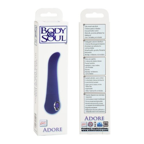 California Exotic Novelties Body & Soul Adore, Purple, 0.09 Pound