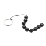 9 Beads Vagina Plug Butt Plug Anal Plug for Anal Sex Glass Anal Trainer Toy Anal Beads Prostate Massager with Ring for Men Women