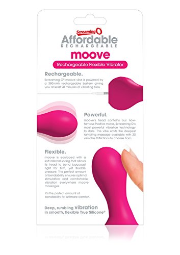Screaming O Affordable Rechargeable Moove Vibe, Pink