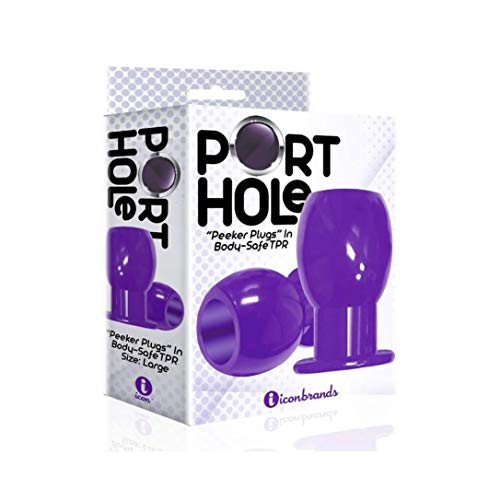The 9S Port Hole Hollow Butt Plug Purpl