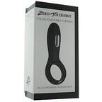 Evolved Novelties Zero Tolerance Vibrating Rechargeable Cock Ring Torpedo, Black