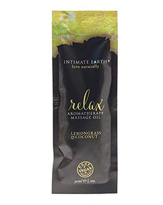 (D) Intimate Earth Relax Massa Oil Foil Sachet 1Oz