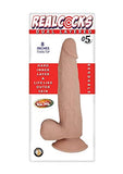 Realcocks Dual Layered #5 8In Thin Flesh
