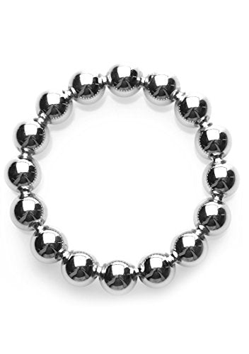 Master Series Stainless Steel Beaded Constriction Ring, 2-Inch