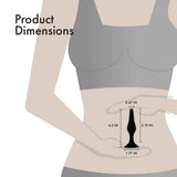 Pure Love Silicone Anal Butt Plug 4.5'', Adult Sex Toy, Classic Sex Toy, Black